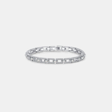 3.2 Carat Moissanite 925 Sterling Silver Bracelet