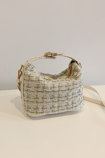 Woven Removable Strap Shoulder Bag