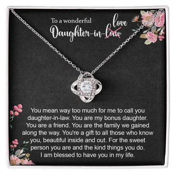 [FDL002] Daughter in law Love Knot Necklace