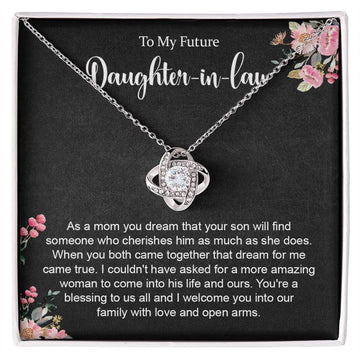 [FFDL001] Future Daughter in law Love Knot Necklace