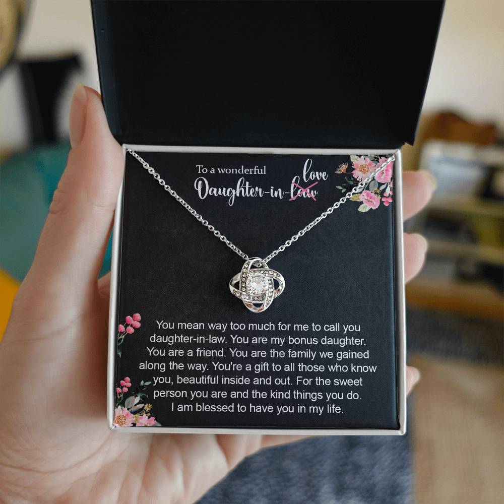 [FDL002] Daughter in law Love Knot Necklace