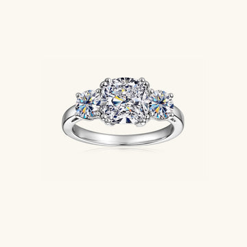 3.5 Carat Moissanite 925 Sterling Silver Ring