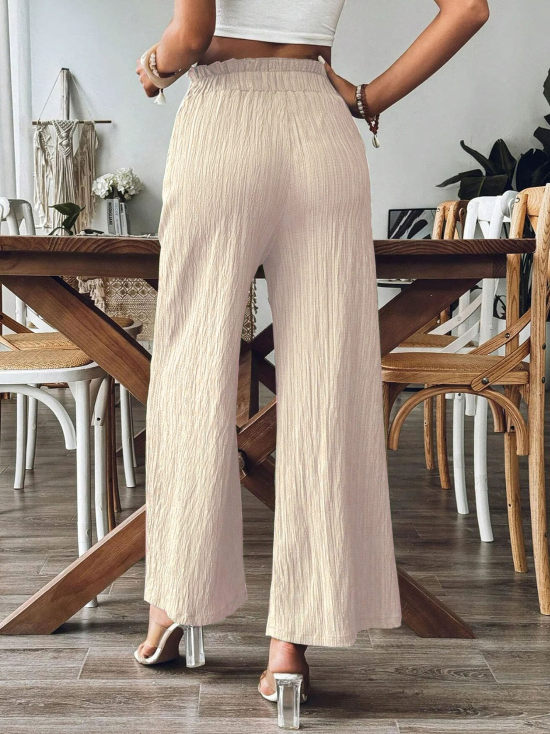 Frill Wide Leg Pants